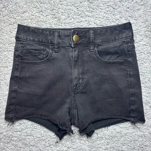 American Eagle Shorts Womens 4 Hi Rise Shortie Super Stretch AEO Sateen Cut Offs